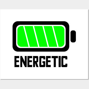 ENERGETIC - Lvl 6 - Battery series - Tired level - E1a Posters and Art